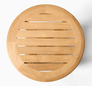 Ensemble de table d'appoint et fauteuil d'extérieur en teck massif, écologique, imperméable, finition naturelle, meubles de jardin pour salon, hôtel - Product Image 6