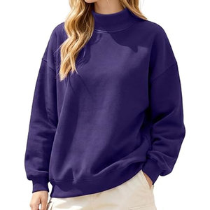 Sweat-shirt pour femme avec logo personnalisé, confectionné avec des coutures de qualité supérieure pour un style au quotidien, sweat-shirts à col montant pour femme - Product Image 1