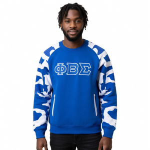 เสื้อสเวตเชิ้ตปักลายสำหรับผู้ชาย ผ้าฝ้ายฟลีซ 100% แบบกำหนดเองได้ สำหรับชมรมพี่น้องกรีก ซิกมา ระบายอากาศได้ดี เหมาะสำหรับฤดูหนาว - Product Image 1