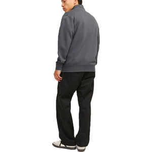 Sweat-shirt d'hiver pour homme de haute qualité, demi-zip, décontracté, épais, avec fermeture éclair, en polaire, unisexe, grande taille, 100% coton - Product Image 2