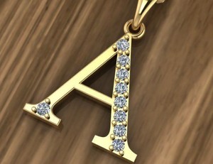 Luxury 925 Sterling <b>Silver</b> Gold Plated <b>Initial</b> Letter <b>Pendant</b> CZ Alphabet A To Z Necklace Jewelry - Product Image 1