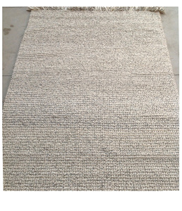 Tapis rectangulaire en laine tissé à la main, moderne, réversible, antidérapant et lavable pour entrée, couloir, bureau à domicile, hôtel - Product Image 1