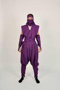 Uniforme Profesional de Ninja Morado, Conjunto de Disfraz Shinobi Shozoku para Entrenamiento de Artes Marciales, Cosplay, Halloween y Actuaciones - Product Image 2
