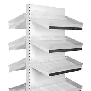 Support d'affichage de vente au détail en métal robuste personnalisé avec 3-4 étagères pour utilisation au sol en magasin - Product Image 1