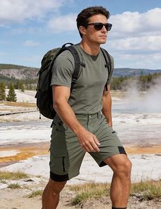 Pantalones Cortos de Secado Rápido para Golf, Trabajo al Aire Libre, Pantalones Cortos Tácticos con Múltiples Bolsillos para Pesca y Viajes - Product Image 3