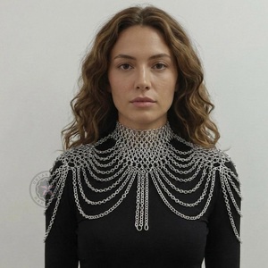 Armadura de cadena ligera personalizada de imitación antigua moderna para hombro, 10 mm, con puntas, para eventos de cosplay - Product Image 2