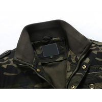 Veste en jean vintage unie pour homme avec patchs, fermeture boutonnée, coupe classique, idéale pour l'été