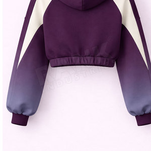 Nuevas sudaderas con capucha para mujer, ligeras, MOQ bajo, estilo cómodo, sudaderas cortas para mujer en venta - Product Image 5