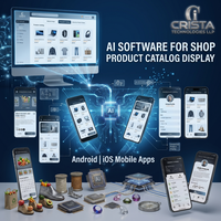 Logiciel d'IA pour la conception de sites web, affichage de catalogues de produits pour boutiques, applications mobiles Android iOS, plugin WordPress Shopify, logiciel d'IA