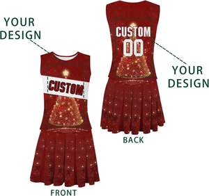 Uniformes de cheerleading pour jeunes, sur mesure, sublimés, avec strass, costume de cheerleader pour fille - Product Image 4