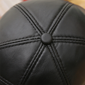 Gorra de Béisbol Unisex H617 de Piel de Oveja Genuina, Transpirable, Impermeable, Ajustable, para Invierno, Deporte, Ocio y Moda - Product Image 4