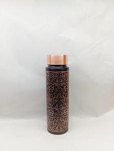 FAIZA CRAFT Handcrafted 1000ml Pure Copper Sports Design Eco-Friendly Water <b>Bottle</b> with Lids for Home & Travel - Product Image 6