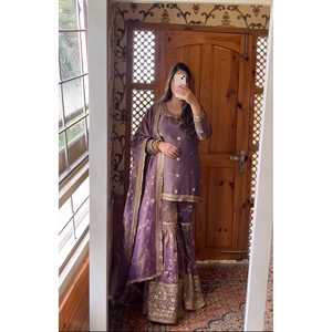 ชุดเดรสออกงานปาร์ตี้ดีไซน์เนอร์ชุดพรอมสุดหรู-ซาราโรและแฟนซี dupatta - Product Image 3