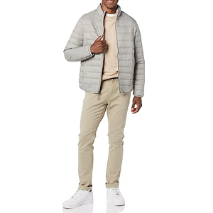 2025 Premium Quality Custom Logo 100% Nylon Streetwear Puffer <b>Jacket</b> <b>for</b> <b>Men</b> Casual Hooded Winter with Stand Collar - Product Image 1