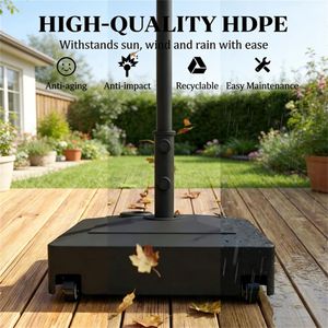 Base per Ombrellone da Terrazzo Nera - Solo Base, Elegante Supporto per Ombrelloni da Patio - Product Image 4