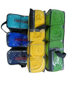 Vente en gros de bandages en polaire 4 pièces 1 jeu de tissu lourd 3 Mtr longueur et 4 "largeur bleu marine couleurs même couleur personnaliser OEM/ODM - Product Image 6