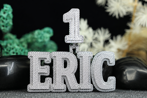 Collier pendentif hip-hop pour homme en argent 925 plaqué or avec moissanite taillée sur mesure, idéal pour mariage, fête ou cadeau de Noël - Product Image 3