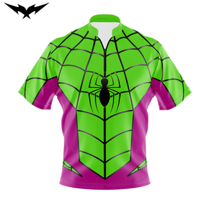 High Quality <b>Bowling</b> Shirts Wholesale Custom Logo Short Sleeve Teamwear Jerseys Vintage Unisex Sublimated 1/4 Zipper - Product Image 1