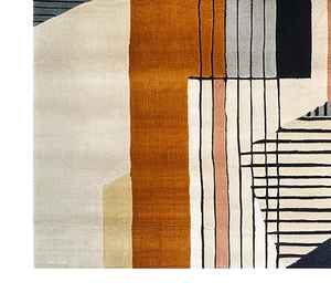 Alfombras de Lana Fina 100% Hechas a Mano, Alfombras con Diseño Floral y Corte en Bucle para Sala de Estar/Habitación Infantil, Alfombras de Estilo Moderno - Product Image 5