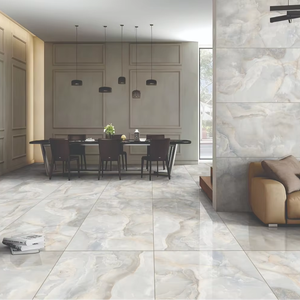 กระเบื้องปูพื้นและผนังลายเมฆสีดำออนิกซ์แบบโมเดิร์น ผิวด้าน ทนกรด สำหรับตกแต่งภายใน วิลล่า โรงพยาบาล ขนาด 60x120 ซม. - Product Image 1