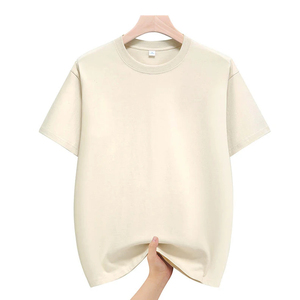 เสื้อยืดผู้ชายลำลองทรงโอเวอร์ไซส์ สีพื้น ผ้าฝ้าย 100% เนื้อหนา เป็นมิตรกับสิ่งแวดล้อม ต้านเชื้อแบคทีเรีย แห้งเร็ว ระบายอากาศดี แขนสั้น - Product Image 2