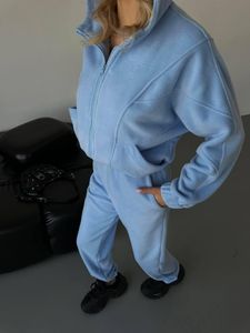 Custom Luxury Heavyweight Cotton Hooded Tracksuit Unisex Premium Casual Fitness Jogging Set Wholesale Clothing Supplier - Product Image 2