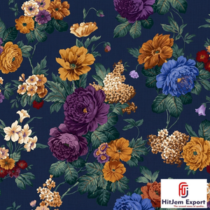 Premium Polyester Digital Printed Fabric Custom Manufacturer for Elegant Dresses Apparel and Home Textiles - Product Image 3