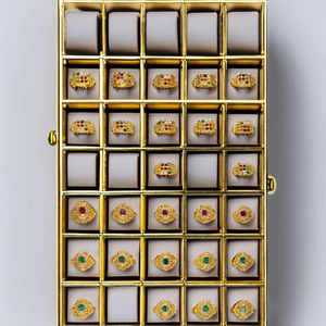 Anillos de Oro Sólido de 22K |   Anillos de Oro con Sello 916 de Diseño Tradicional y Moderno para Uso Diario, Regalos, Bodas, Cumpleaños y Aniversarios - Product Image 1