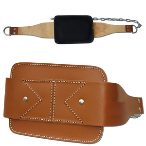 Heavy Duty Leather Dip Belt Real Metal <b>Chain</b> Adjustable Weightlifting Belt for Gym Training Fitness Workout Equipment - Product Image 1