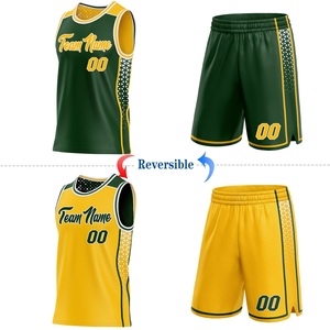 Maillot et short de basketball réversibles de qualité supérieure 2026, sublimation, marque privée, fabricant OEM ODM - Product Image 1