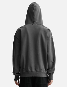 เสื้อฮู้ดดี้ผู้ชาย สไตล์สตรีทแวร์ แบบดิสเทรส - Product Image 2