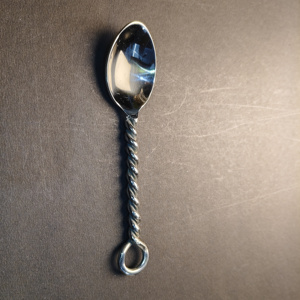 Juego de Cubiertos de Acero Inoxidable con Mango de Cuerda Trenzada Simple, Juego de 3 Piezas Duraderas con Acabado Pulido Espejo, Diseño con Extremo de Bucle - Product Image 6