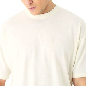 Camiseta de Felpa Francesa para Hombre, Corte Cuadrado, Ecológica, Personalizada, 100% Algodón Orgánico, 300 g/m², Ligera, Talla Grande - Product Image 6