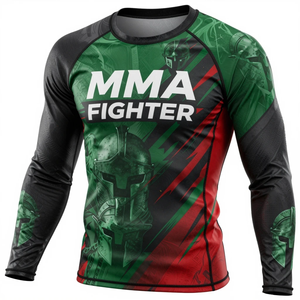 Ropa Deportiva Transpirable de Manga Larga para Gimnasio y Actividades al Aire Libre, Secado Rápido, Protección UV Personalizada, Rashguard de Compresión para MMA - Product Image 4