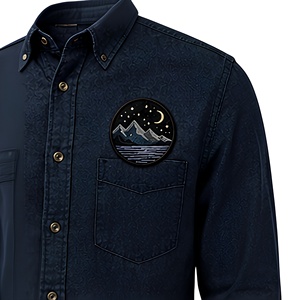 Personalized Embroidered Patches Sew on 3D Fashionable Embroidery Patches with Customized Design Clothing <b>Badge</b> - Product Image 4