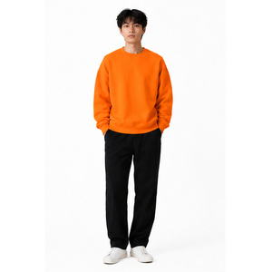 Sweat-shirt à col rond coupe décontractée, effet délavé et imprimé, pour les marques de mode américaines (vente en gros) - Product Image 4