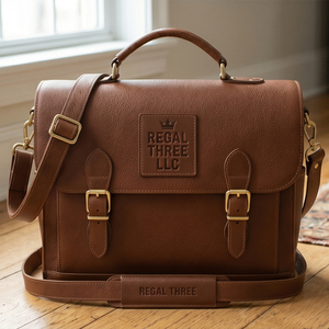 Regal Three Llc Genuine <b>Leather</b> Briefcase Men Classic Handmade Business <b>Soft</b> <b>Bag</b> Buckle Closure Red Shoulder Laptop <b>Leather</b> <b>Bags</b> - Product Image 6