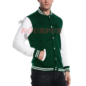 Veste universitaire unisexe personnalisée, couleur foncée, poches avant, boutons recouverts, coupe-vent, écologique, respirante, mélange de laine, personnalisable - Product Image 3
