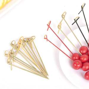Palillos de Bambú para Decoración de Alimentos, Palillos Retorcidos Hechos a Mano, Ecológicos, para Cócteles, Bebidas, Eventos y Catering - Product Image 2
