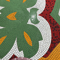Mosaïque de carreaux de style Art déco moderne, motif classique, médaillon, panneaux muraux, décoration artisanale