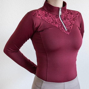Camiseta Deportiva Transpirable de Manga Larga para Mujer, Ropa de Equitación de Secado Rápido y Ligera, Ropa Interior para Entrenamiento Ecuestre - Product Image 5