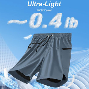 กางเกงขาสั้นออกกำลังกาย 2 in 1 สำหรับผู้ชาย ป้องกันรังสียูวี ซับเหงื่อ น้ำหนักเบา ไม่หดตัว ราคาขายส่ง เหมาะสำหรับหลายโอกาส - Product Image 3