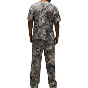 T-shirt Homme 100% Coton Épais, Épaules Tombantes, Imprimé Camouflage Intégral, Coupe Oversize, Streetwear, Personnalisable avec Logo, OEM - Product Image 4