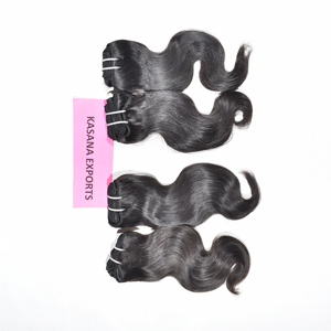 Indian Remy <b>Body</b> <b>Wave</b> <b>Hair</b> 100% Human <b>Hair</b> Machine Double Weft Weave Extensions - Product Image 3