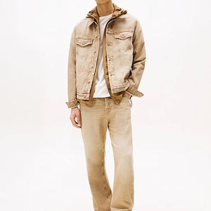Customizable Wholesale Breathable Winter Fashion Men <b>Denim</b> <b>Jacket</b> Custom Logo <b>Denim</b> <b>Jacket</b> In Solid Color Reasonable Price OEM - Product Image 3