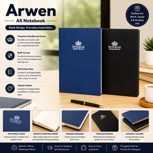 Libreta Ejecutiva A5 con Logotipo Personalizado, Cubierta de Cuero PU, Encuadernación Cosida, 192 Páginas, Estilo Premium, Regalos Promocionales con Grabado - Product Image 4