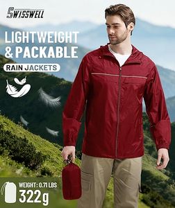 Chaqueta Cortavientos Larga de Invierno para Hombre, Diseño de Marca, con Capucha, Cuello Alto, Estilo Vintage, Transpirable y Ligera - Product Image 5