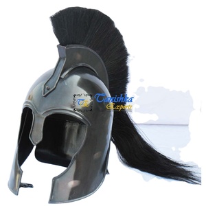 Halloween Medieval Troy Helmet Spartan Customized Troy Helmet Movie Costumes Metal <b>Craft</b> Medieval armor Helmet - Product Image 2