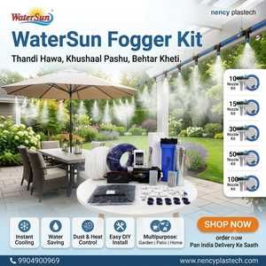 Kit de Nebulización WaterSun con 10-100 Boquillas, Control Manual, Sistema de Enfriamiento para Exteriores, Jardín, Patio, Hogar, Riego por Nebulización - Product Image 1