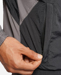 Conjunto de Chaqueta y Pantalón Deportivo Cortavientos con Cierre y Diseño de Bloques de Color, Transpirable, Reflectante, de Nailon para Hombre - Product Image 5